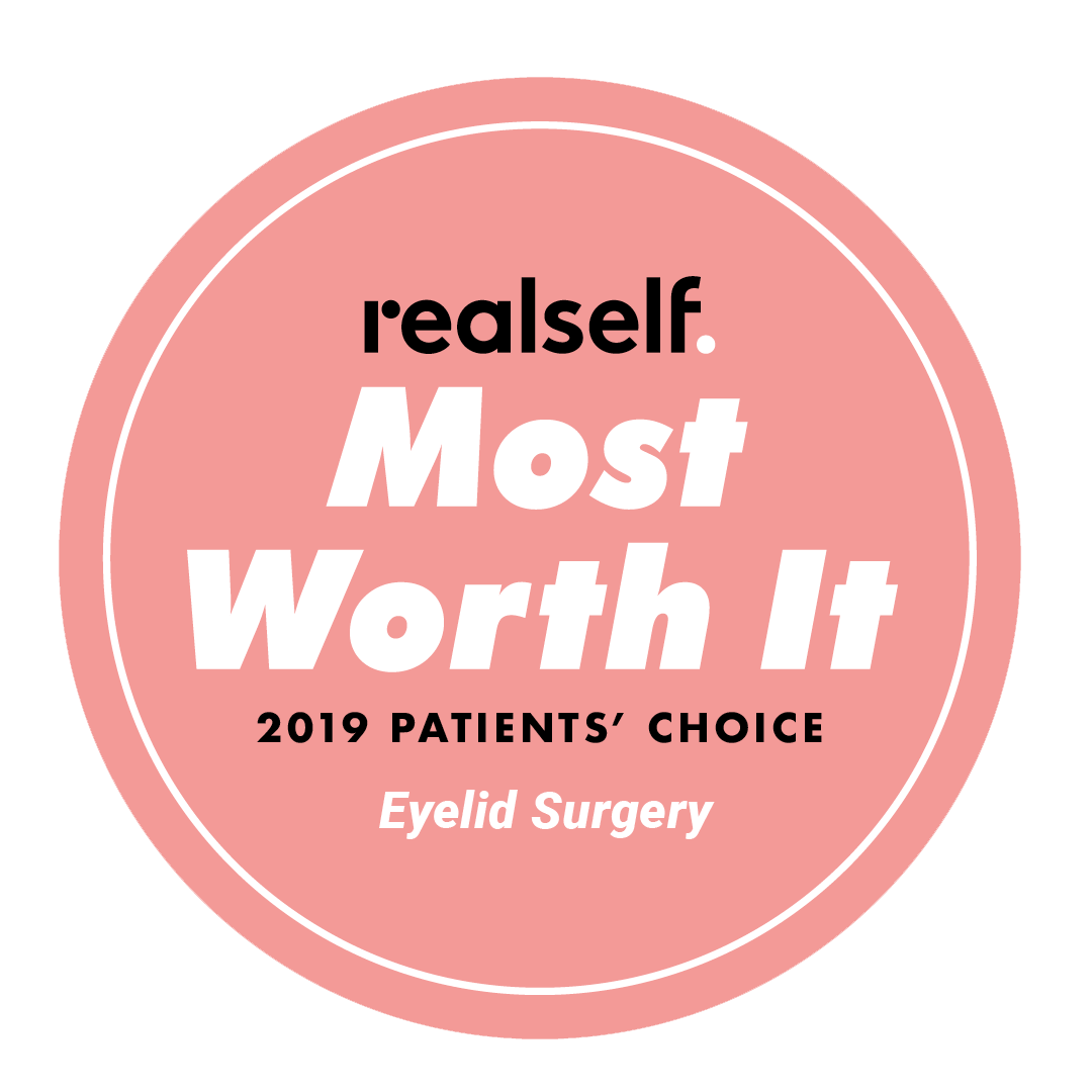 realself most worth it 2019 patients' choice eyelid surgery logo