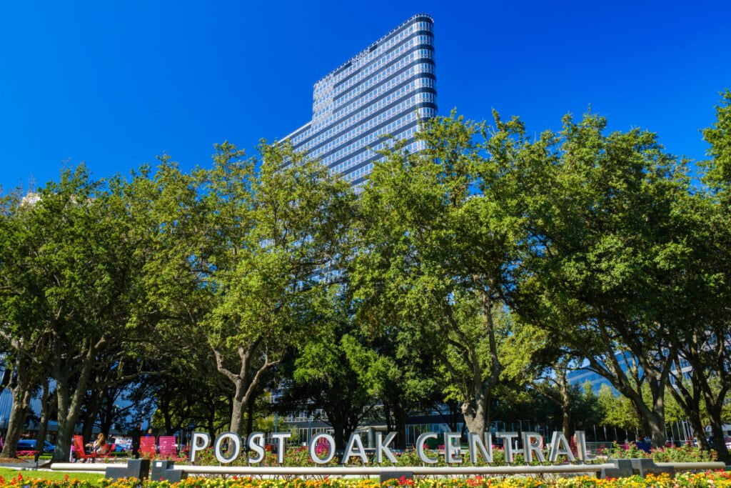 Post Oak Blvd in Houston Texas, USA